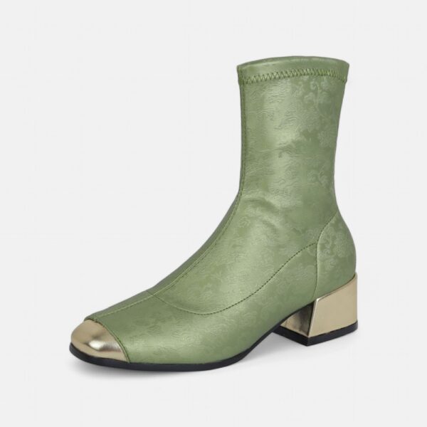 Bottines gros talons carré