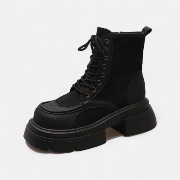 Bottines plates rock femme