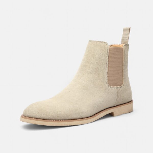 Chelsea boots beige homme