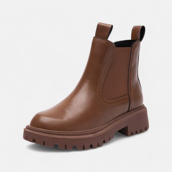 Chelsea boots cognac femme