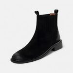 Chelsea boots daim femme