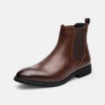 Boots marron homme