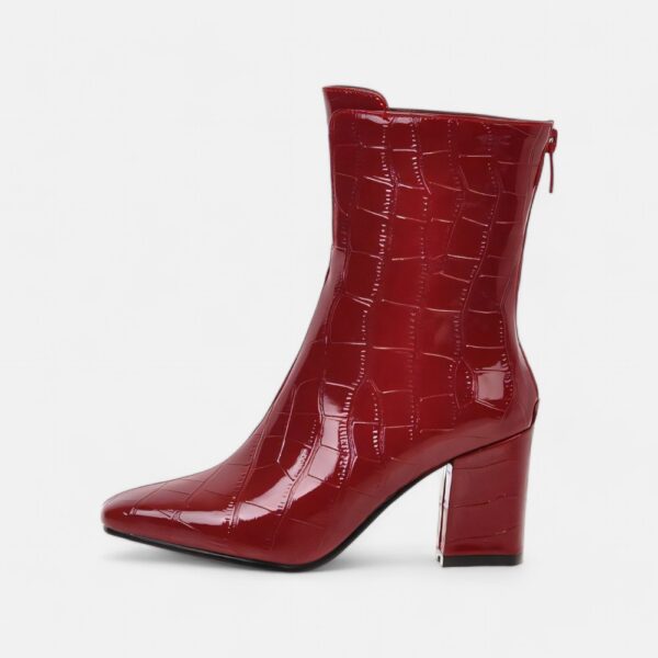 Bottines bordeaux femme