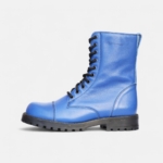 Boots en cuir bleu