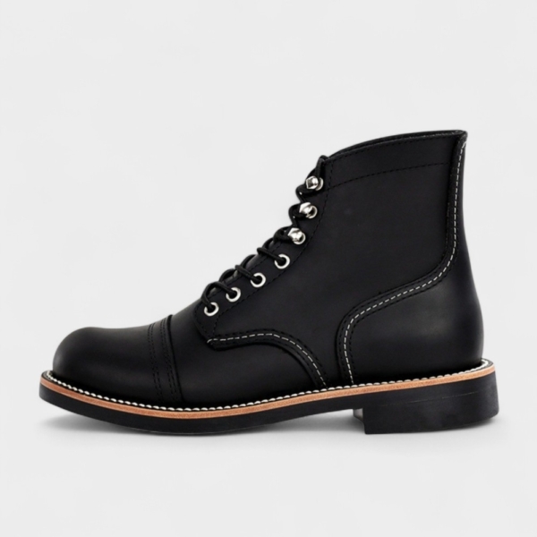 Boots cuir homme vintage