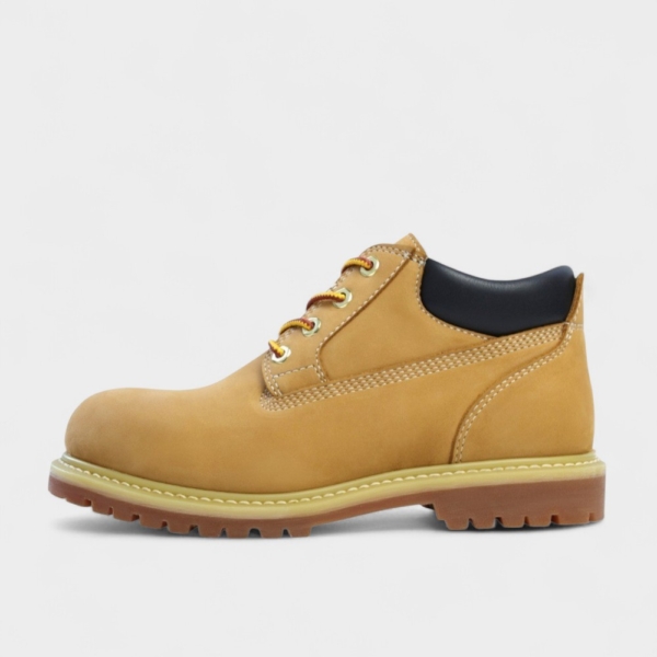 Bottines cuir jaune